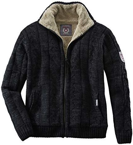 Terratrend - Gebreide Noorse Trui - Zwart/Grijs - 3XL