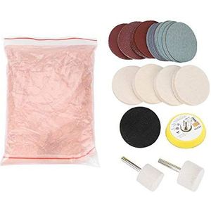 Taidda Glass Polishing Kit, Professional Universal Praktisch met een polijstset van polijstvilt voor autoruiten