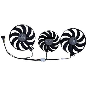 3 stuks FDC10H12D9-C, videokaartkoelerventilator, voor ASUS TUF3 RX 5700 XT OC 8G EVO voor GAMING, 5600 5600XT 6G voor voor