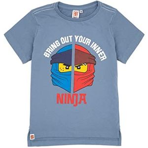 LEGO Ninjago Kids Warrior T-shirt voor jongens, korte mouwen, blauw, top, blauw, 2-3 Jaar