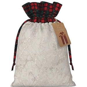 Rose Gold'Marble Herbruikbare Gift Bag-Trekkoord Kerst Gift Bag, Perfect Voor Feestelijke Seizoenen, Kunst & Craft Tas