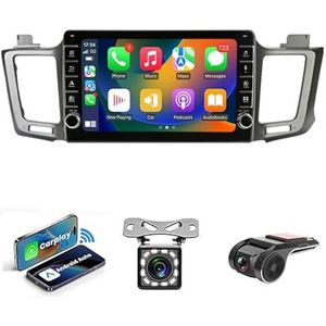 Android 14 2 DIN Autoradio Stereo 9 inch Screen voor Toyota RAV4 RAV 4 2012-2018 GPS Navigatiesysteem FM AM RDS DAB+ Radio Carplay Android Auto Qualcomm BT 5.0 Dolby DTS(NF-6 8Core 8+128G)