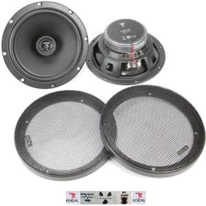 KIT SET VOOR FOCAL AUDITOR ACX-165 ACX165 2 coaxiale luidsprekers 2-weg 16,5 cm 165 mm 6,5"" 60 watt rms en 120 watt max 4 ohm 91,5 db, per paar + roosters en 5 gratis stickers