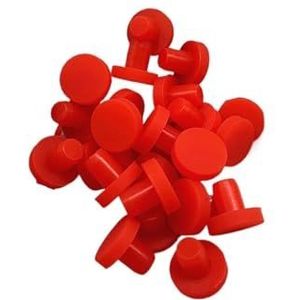 Siliconenplug Rubber Stop Gat Stop 2,7 mm-17 mm mannelijke gatdoppen T-type plugafdichting stop stofdichte meubelschroefgaten (kleur: rood, maat: 12.5MM_20PCS) (kleur: rood, maat: 11MM-10PC (Color :