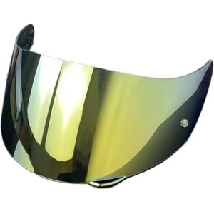 Motorhelm vizier lens, Helmvizier, K1 Motorhelmschild for K1 K1S K3SV K5 K5S Vervangend Helmvizier for K5 (Goud)(Gold)
