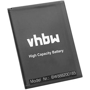 vhbw Accu compatibel met Wiko Robby, Harry, Lenny 4, Lenny 4 Plus mobiele telefoon smartphone telefoon (2500 mAh, 3,8 V, Li-Ion)