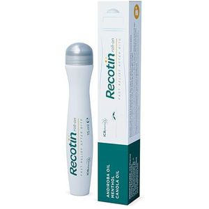 RECOTIN Muggenbeet Roll On 15 ml – 100% natuurlijke werkzame stof - Voor kinderen vanaf 2 jaar en volwassenen - Onmiddellijke hulp bij muggenbeten - Muggenroller - Muggenstift Roll On