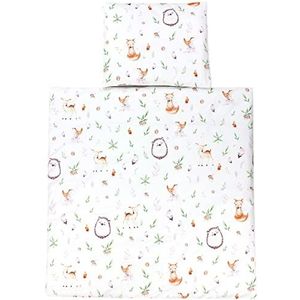 TupTam Baby Beddengoed voor Kinderwagen en Wieg 4-delig, Glade/Deer, 80x80 cm