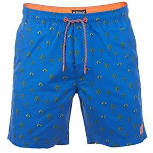 riverso RIVKai Zwembroek voor heren, regular fit, zwembroek, sportbroek, korte broek, shorts, trekkoord, zakken, zomer, elastische tailleband, patroon, zwart, blauw, groen, olijf, S, M, L, XL, XXL,