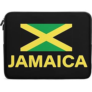 Jamaica Vlag Grappige Laptop Sleeve Draagtas Messenger Aktetas Beschermhoes voor 10/12/13/15/17 Inch