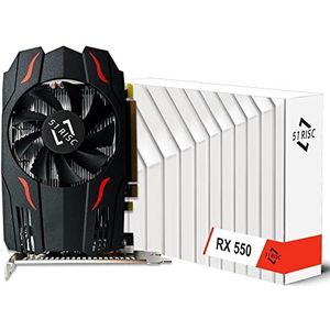 51RISC Radeon RX 550 grafische kaart, 4 GB GDDR5 128-bit DirectX 12 PCI Express 3.0 DP/HDMI/DVI-D ATX/ITX Computer Gaming Videokaart 4K-weergavekaart