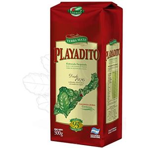 🌿 Playadito Yerba Mate Thee Despalada 500g + Gift Sample (40g):🧉Rijk aan antioxidanten en vitamines, versnelt de stofwisseling, suikervrij | Argentinië 🇦🇷