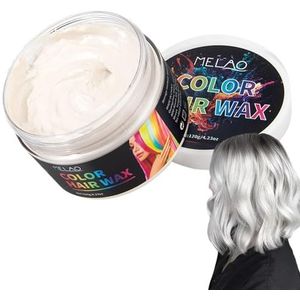 Tijdelijke haarkleurwax,Natuurlijke haarstylingwax | 4,23 oz natuurlijk, snel geen allergieën, wasbare effectieve tijdelijke haarkleurcrème voor kinderen Halloween man vrouw Youngwier
