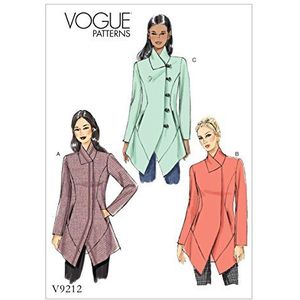 Vogue Patroon 9212 E5 damesjack, tissue, meerkleurig, maten 14–22