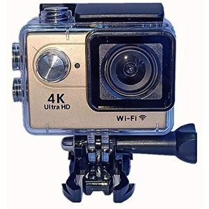 Actiecamera, Sport DV 4K WiFi Mini Outdoor Axial Waterproof Camera Duiksportcamera(Golden)