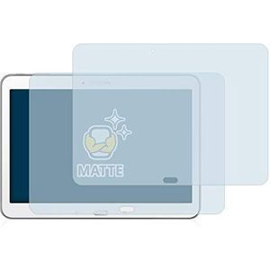 BROTECT 2x Antireflecterende Beschermfolie voor Samsung Galaxy Tab 4 10.1 SM-T530 Anti-Glare Screen Protector, Mat, Ontspiegelend