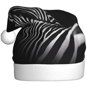 MYGANN Zwart & Wit Zebra Unisex Kerst Hoed Voor Thema Party Kerst Nieuwjaar Decoratie Kostuum Accessoire