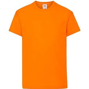 Fruit of the Loom voordelig T-shirt voor jongens (1 exemplaar), Oranje, 7-8 jaar