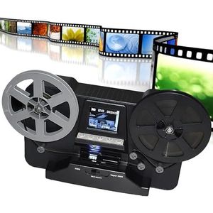 8 mm filmscanner, 2,4 inch filmdigitizer met 3 ""4"" 5 ""rollen in 1080p digitale mp4-bestanden, ondersteunt geluidsfilm en geen computerstuurprogramma vereist