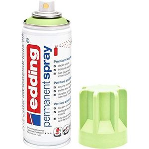 edding 5200 permanente spray, pastelgroen mat, 200 ml, acryllak voor het lakken en decoreren van glas, metaal, hout, keramiek, kunststof, canvas, lakspray, acrylspray, verfspray