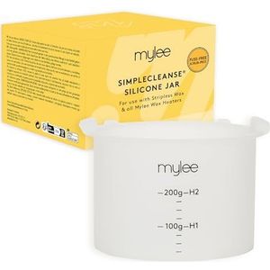 Mylee Siliconen Waxpot met SimpleCleanse Technologie: Kostenbesparend, Hygiënisch en Duurzaam, Past op de Meeste Verwarmers, Ideaal voor Gebruikers van Harde Wax