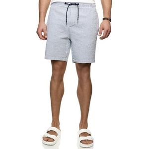 Indicode - INAlizzo - Korte Broeken - Donkerblauw - Seersucker