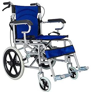 Rolstoelen Opvouwbare transitrolstoel, stoelen door comfort Opvouwbare rug Ultralichte draagbare zelfrijdende rolstoel Stevige gehandicapte ouderenrolstoel