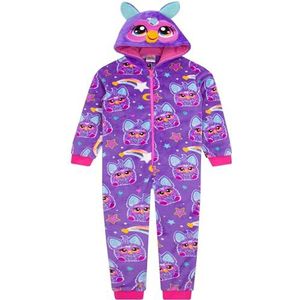 Furby Meisjes Onesie | Hooded Meisjes Onesies | Onesie Voor Meisjes | Furblets Onesie Voor Kinderen | Lila 110