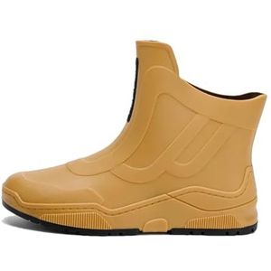 Regenlaars voor koppels Mid Top Vier Seizoenen Chef-kokschoenen Slijtvaste Antislip Waterschoen Werkschoen Autowassen Schoenen Geel 41