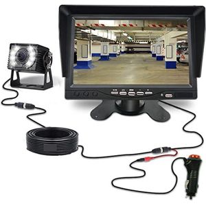 GPS-autonavigatiesysteem, Vrachtwagen back-upcamera for Ahd Heavy Duty Night Vision Waterdichte Voertuig Achteraanzicht Display for Truck/Trailer/Pickups/RV Voor auto, vrachtwagen, camper(6)