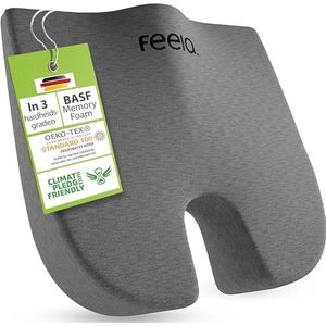 feela.® Orthopedisch Wigvormig Kussen - Ergonomisch Zitkussen - 3 Hardheidsgraden