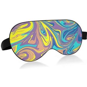 LI ZHI XIN Slaapmasker voor volwassenen, verduisterende slaapmaskers voor dames en heren, oogmasker voor reizen met verstelbare riem, zacht comfortabel oogmasker om te slapen, artistieke