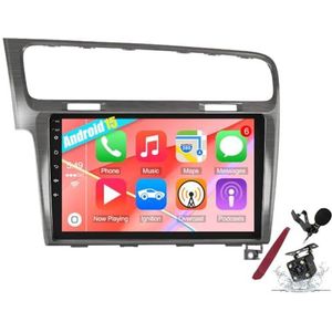 Android 15 auto stereoradio voor VW G-olf 7 (2013-2018) 9 inch 2K touchscreen Android-hoofdunit multimedia speler met draadloze Carplay, GPS-navigatie, BT 5G, WiFi, DSP, SWC,Y3