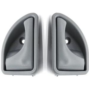 Deurgreep 8200247802 82002478 Voor Kangoo 1997-2007 Voor Twingo 1 paar Auto-interieurdeurgreep Voor Links Rechts Knop Deurgreepset(Gray A Pair)