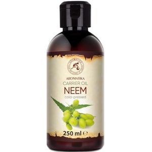 Neem Olie 250ml - Azadirachta Indica Olie - 100% Puur Natuurlijke Neemolie Rijk aan Mineralen & Vitamines - Intensieve Huidverzorging - Massage - Wellness - Cosmetica - Ontspanning - Anti-Rimpels