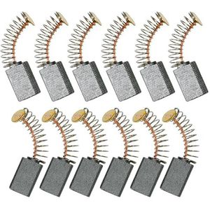 Selyse Koolborstels voor elektromotoren, universele reserve-koolborstels, 13 mm x 8 mm x 5 mm, voor power tools, reparatie van elektromotoren, duurzame kwaliteit en hoge prestaties, 12 stuks