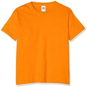 Fruit of the Loom Jongen Valueweight T-shirt voor kinderen, Oranje, 5-6 jaar
