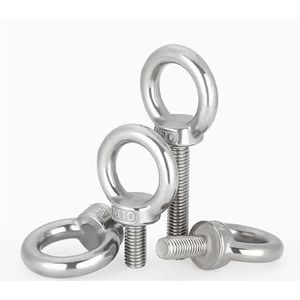 Ooghaakbout, 1 stuk M3-M24 304 A2-70 Oogbout Hijsoog Schroefring Haakschroef Marine Ring Lusgat for Kabel Touw(M14x50mm)