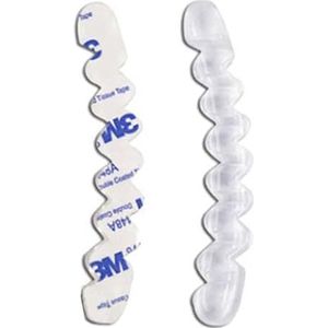 2 Stuks Antislip Siliconen Schoen Pads for Vrouwen Schoenen Hoge Hakken Sandalen Voorvoet Insert Kussen Antislip stickers Gel Inlegzolen (Color : Transparent 2)
