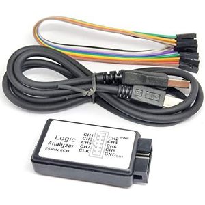 USB Logic Analyzer 24 MHz 8Channel m/sec Debugger for Arm fpga Microcontroller Nauwkeurige Analyse