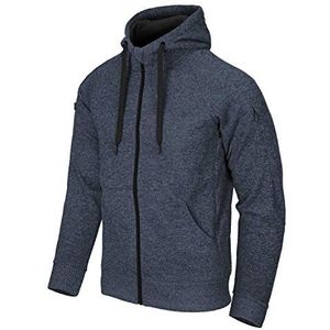 Helikon-Tex Covert Tactisch Capuchon Trui Full Zip Melange Blauw maat XL (EU)/L (US)