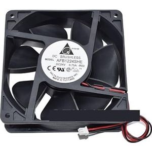AFB1224SHE Voor delta DC 24V 0,75 A 2 draden 120 * 120 * 38MM Vierkante ventilator Koelventilator