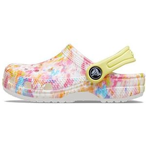 Crocs Unisex kinderen Classic Tie-dye Graphic Clog K verstopping, Oranje Zing Multi, 33/34 EU