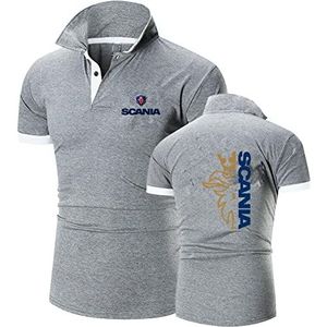Heren Zomer Polo T-shirt Voor scania Print Golf Tee Shirts Met Korte Mouwen, Casual Comfortabele Katoenen Tops-8||M