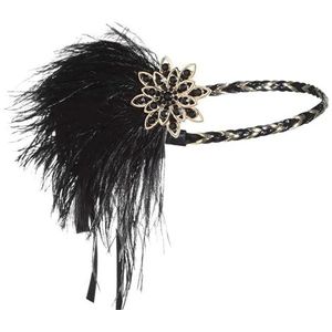 Fascinator hoeden voor vrouwen prom party accessoires hoofdtooien dames haarbanden veren haarbanden haarbanden haarbanden (kleur: 6, maat: één maat)