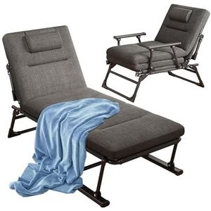 Zero Gravity-stoel Draagbare Loungestoel Met Kussen 6 Posities Verstelbare Rugleuning Tuinloungestoel Met Deken For Tuin Camping Strand Zwembad Kantoor, 200 Kg Belasting