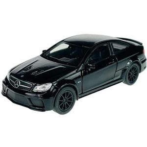 Welly Mercedes-Benz C-Klasse C63 AMG Coupe C204 Zwart 2011-2015 1/34-1/39 Metalen Model Auto Die Cast Nieuw