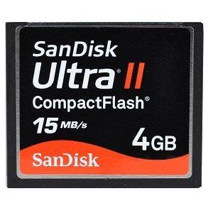 Sandisk Ultra II CF 4GB compacte flash geheugenkaart