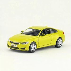 For BMW M5 M550i Auto Model M2 M4 Legering Model Auto Gegoten Metalen Collectible Kinderen Speelgoed Gift 1:36 (Color : M4 yellow No Box)