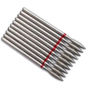 Nagel Boren Set voor Manicure, Diamant elektrische nagelboortjes for manicure en pedicure, 10 stuks, veelkleurig(T26-8)